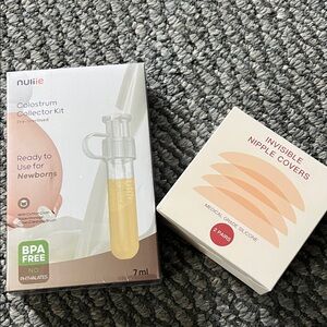 Colostrum Collector Kit  and medical grade nipple covers- breast feeding